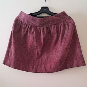 Maroon Skirt with Elasic Back